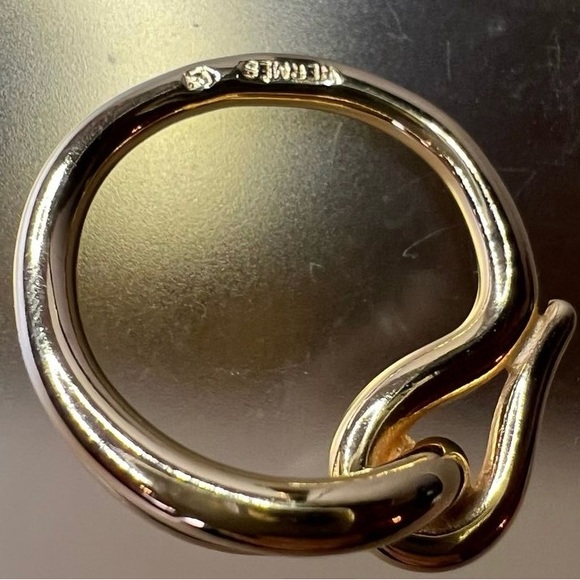 Hermes Gold Scarf Ring